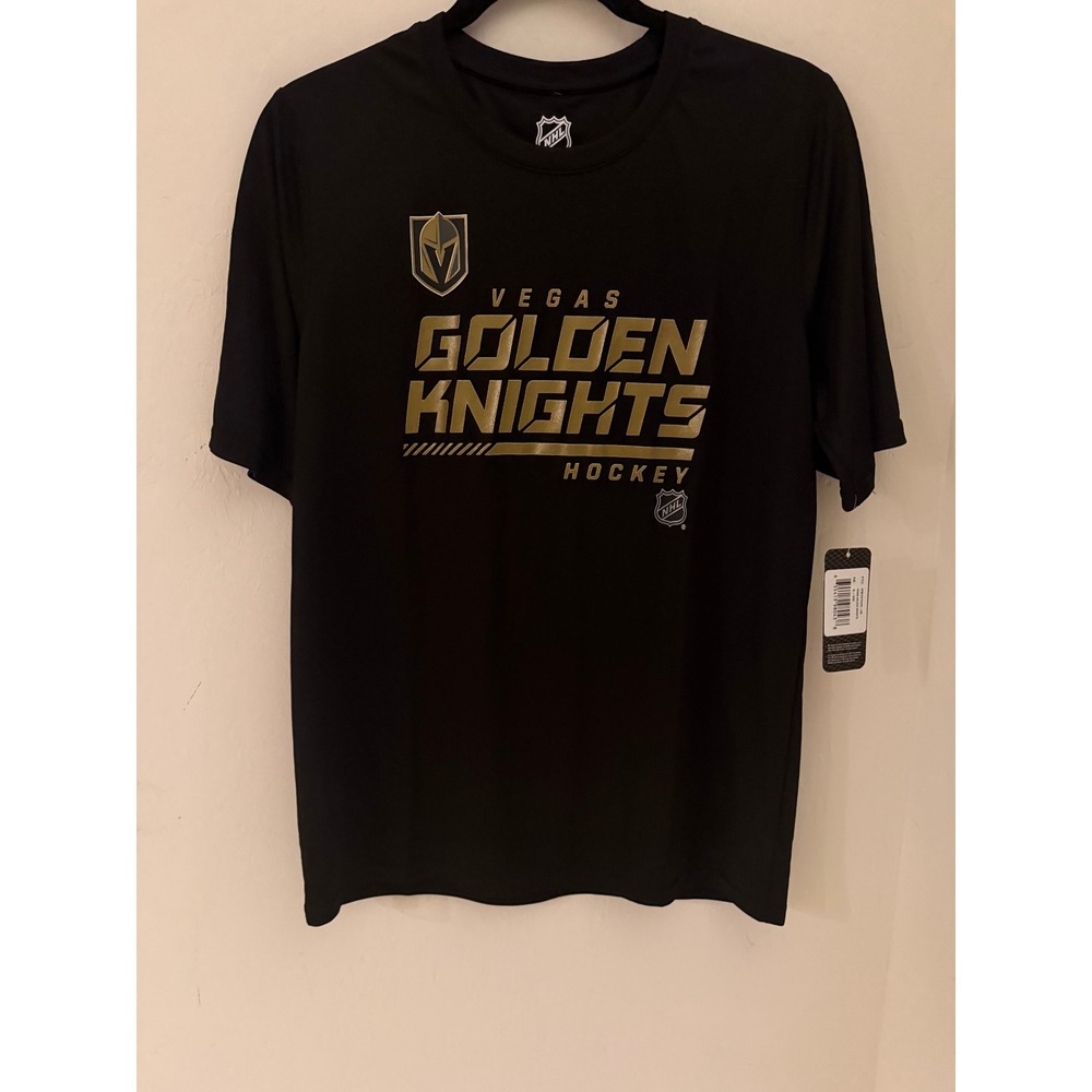 YOUTH NHL Vegas Golden Knights Black Performance T-Shirt Size XL (18/20) NWT